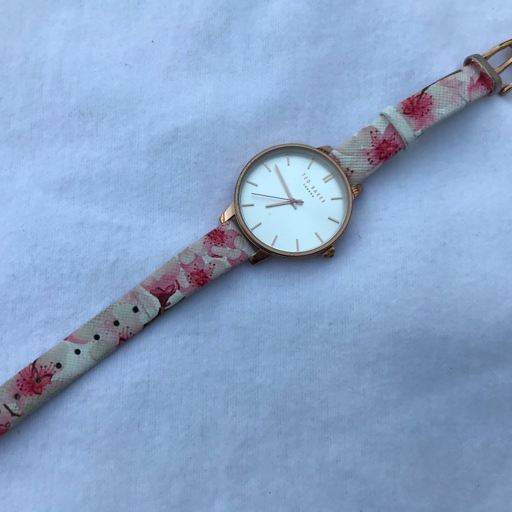 Ted Baker London Watch Leather Floral Band Women W - Picture 6 of 11